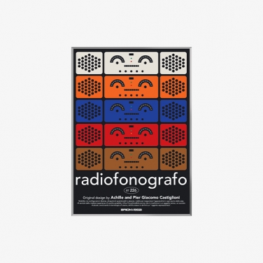 브리온베가 라디오포노그라포 rr-226 포스터 A1 ALL 실버 프레임